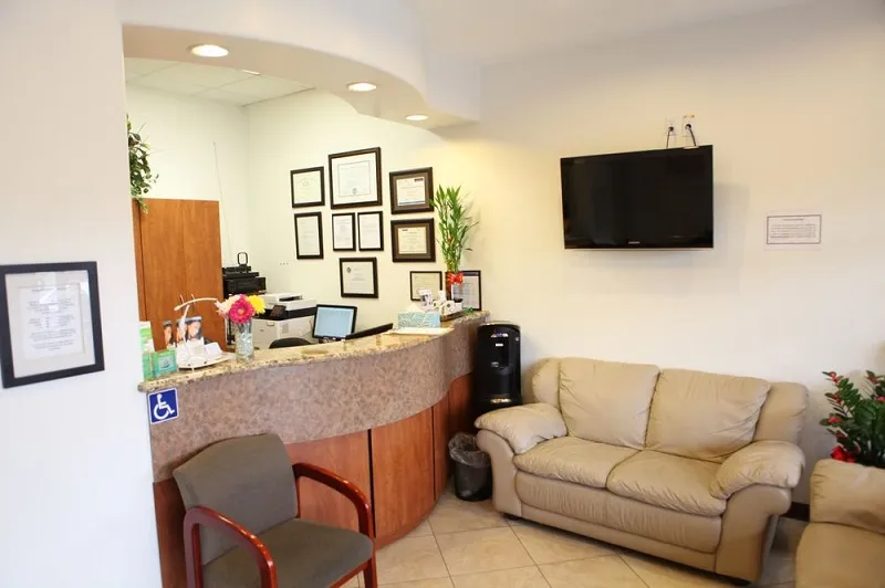 Man Dental Office in Chino Hills lobby front desk